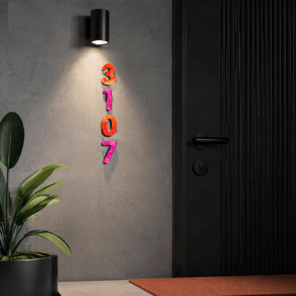 3D Raised Door Number Plaque Waterproof Address Number Sign House Number Stickers Hotel