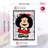 mafalda 100% Round Full Drill 5D DIY Diamond Painting Embroidery Cross Stitch Rhinestone Décor toilet 3 piece set