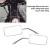 Motorcycle Rearview Mirror   Clear Wide Angle Side Rear View Wing Mirror Kit for 38mm Inner Diameter Bumper