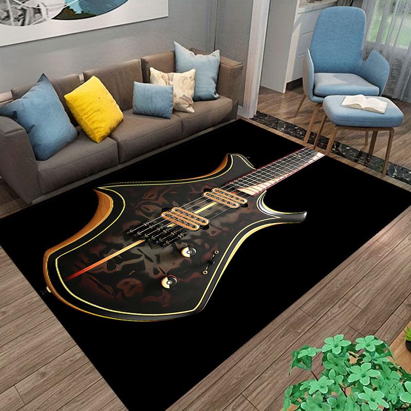 Stylish Electric Guitar Design suitable as a non-slip mat for the living room or bedroom sofa