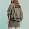 Embroidery Point String Crop Jacket Zc08qj003on