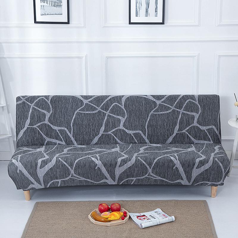 folding sofa bed cover for living room armless sofa covers elastic spandex material soft slipcovers