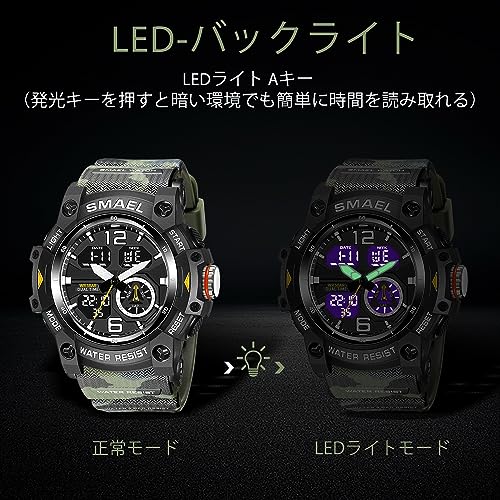 BEN NEVIS Men's Digital Watch, Waterproof, Multi-Function Sports Watch, Stylish and Simple Design with LED Display, Perfect for Running, Sports, and O