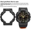Stainless Steel Mod Kit For Casio G-SHOCK GA-110 GA-110GB GA-100 GA-120 Series Modified Black Warrior Metal Bezel Case Strap
