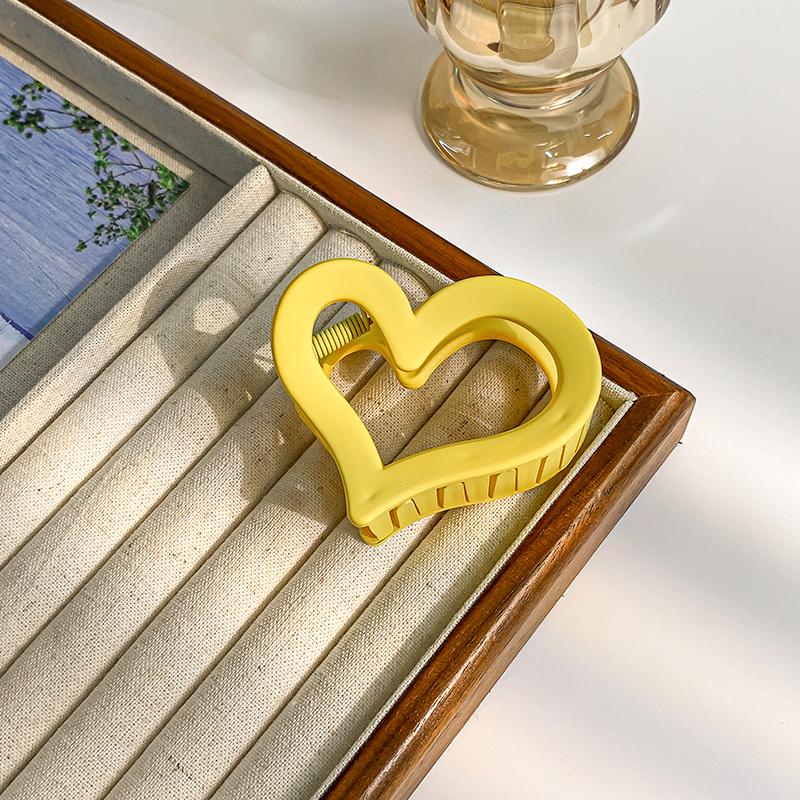 Love Grip Clips Simple Frosted Grab Hair Clip Women Small Matte Nonslip Gripping Spoon Hairpin Girls Hair Accessories