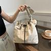 Urban Minimalist Nylon Tote Bag With Large Capacity For Daily Commute And Casual Use