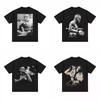 New Retro Trend Portrait Classic Ufc Star Print Women‘s Men's T-shirt Oversized Cotton Fashion Y2K Top Summer Short Sleeve Clothing Tee
