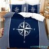 3D Druck Neue Nautische Ozean Anker Bettwäschesets Ozean Geist Bettbezug King Queen Einzelgröße Bettwäsche Teenager Jungen Geschenk