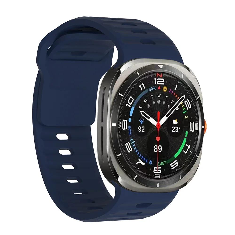 Silicone Band For Samsung Galaxy Watch Ultra 2025 47mm Bracelet Samsung Galaxy Ultra 47mm No Gaps Strap Correa Sport Accessories