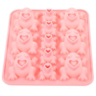 Kuchen Lutscher Formen Frosch Schokolade DIY Süßigkeiten Haferflocken Silikon Backen Süßigkeiten Form Rosa