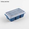 Silicone Ice Cube Tray with Lid, Food-Grade, Soft Bottom for Easy Release, Household Refrigerator Use for Homemade Ice Cubes.