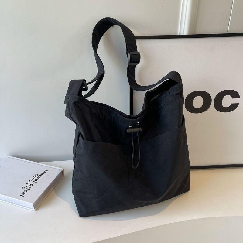 

IELGY Женская повседневная сумка-тоут из холста большого объема, сумка-мессенджер для студентов и студентов чёрный