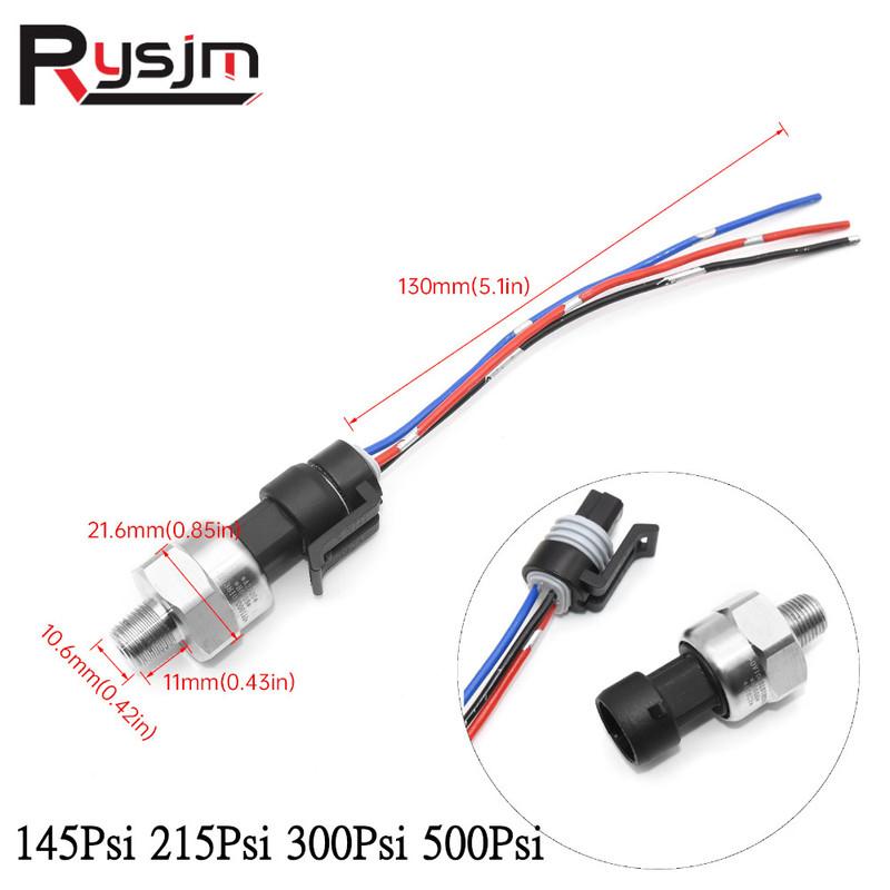 145Psi 215Psi 300Psi 500Psi DC5V 1/8NPT Pressure Sensor Transmitter Pressure Transducer Oil Fuel Air Press Sensors 145psi