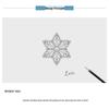 Yin Ziyun White Gold Snowflake S925 Silver Beads BSC368