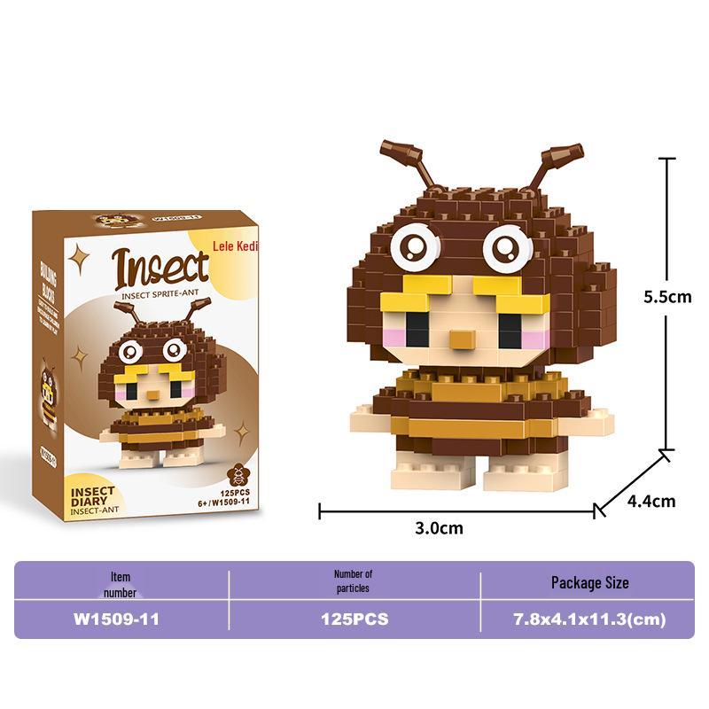 Lele Brothers Micro Building Blocks - Educational Small Animal Sets for Kids, Compatible with Lego, Boys' Toy Gifts