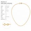 925 Sterling Silver 24K Gold Plated Chopin Chain Necklace Hypoallergenic Tarnish Resistant Layering Everyday Fine Jewelry