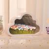 DIY Cloud Tulip LED Night Light Mirror Table Lamps Bedroom Ornaments Decoration Mirror Table Lamps Bedside Handmade Gift