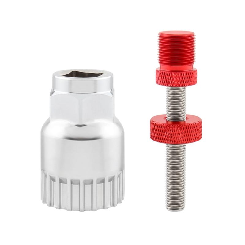 High Strength Bicycles Cranks Sockets with Corrosions Resistant Square Bottom Brackets Removal Tool красный