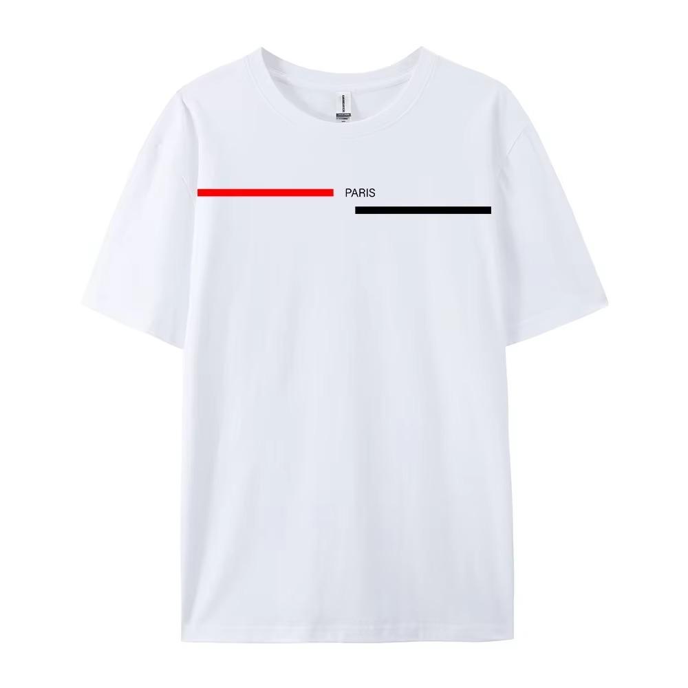 Fashion S Letter Print Short Sleeve Men's Women Summer Loose Fit 100 Cotton Printed T-shirt Tops Cotton Loose Oversize Tees