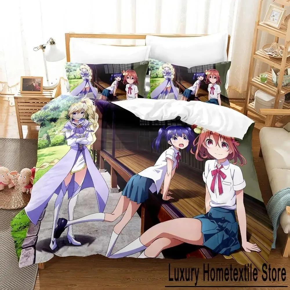 Soushin Shoujo Matoi Bedding Set Single Twin Full Queen King Size Bed Set Adult Kid Bedroom Duvet cover Sets Anime Bed Sheet Set