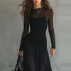 Cross-Border Amazon Fashion Elegant Dress for Women 2025 Autumn and Winter European and American Style Elegant Spliced Long-Sleeve Mermaid Dress