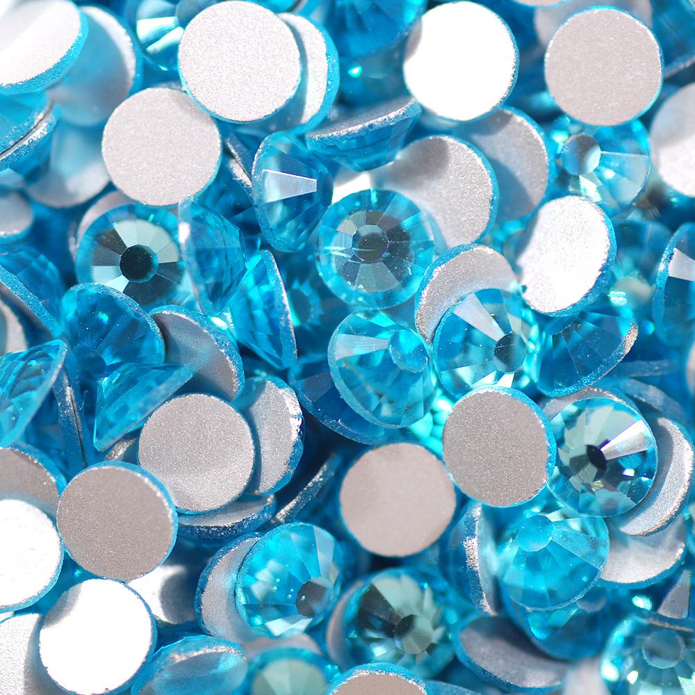 Super Flash Crystal Colored Diamond Nail Glass Diamond, Guomao Flat Bottom A Diamond, Mobile Phone Case Diy Filling Accessories.