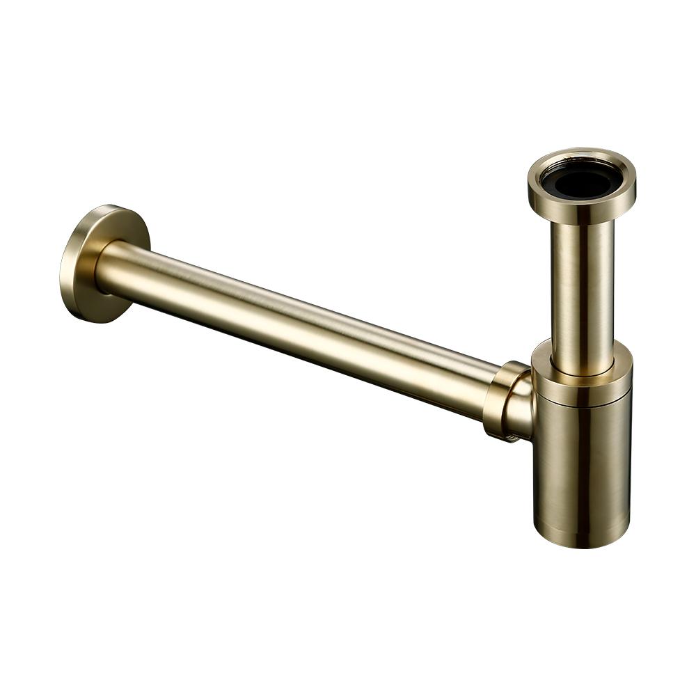 Сифон для раковины, сантехнический сифон P-Trap, роскошный, матовый, золотой, высококачественный, латунный, евро, сифон для раковины, сифон для ванной комнаты, современный стиль