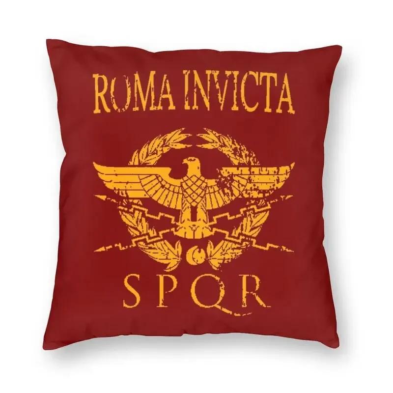 Gold Imperial Eagle Rome SPQR Cushion Cover Roman Empire Emblem Throw Pillow Case for Living Room Pillowcase Home Decorative