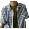 Levis Loose Comfortable Checkered Work Short Sleeve Shirt Men shirts 003O1-0006