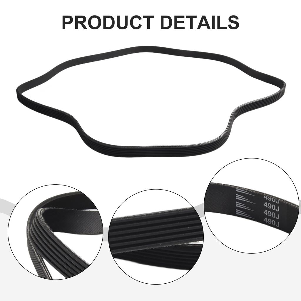 V-Belt Treadmill Belt Drive Belt 230J/PJ584 240J/PJ610 3/5Ribs Rubber Multi Groove Belt Multi Wedge Treadmill Motor Bike Fitness