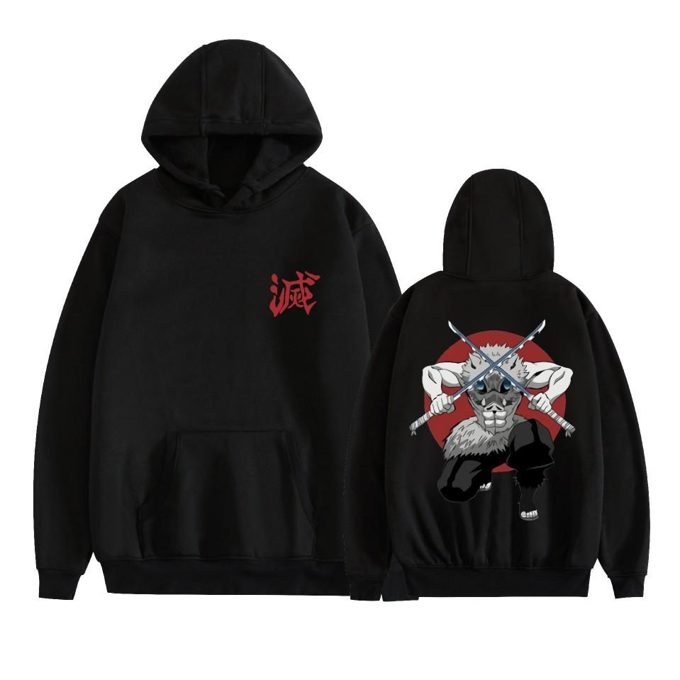 New Arrivals Couple Fashion for Fans of Demon Slayer Printed Sweatshirt Outdoor Sport Cosplay Pullovers Hoodie Cosplay Costume
