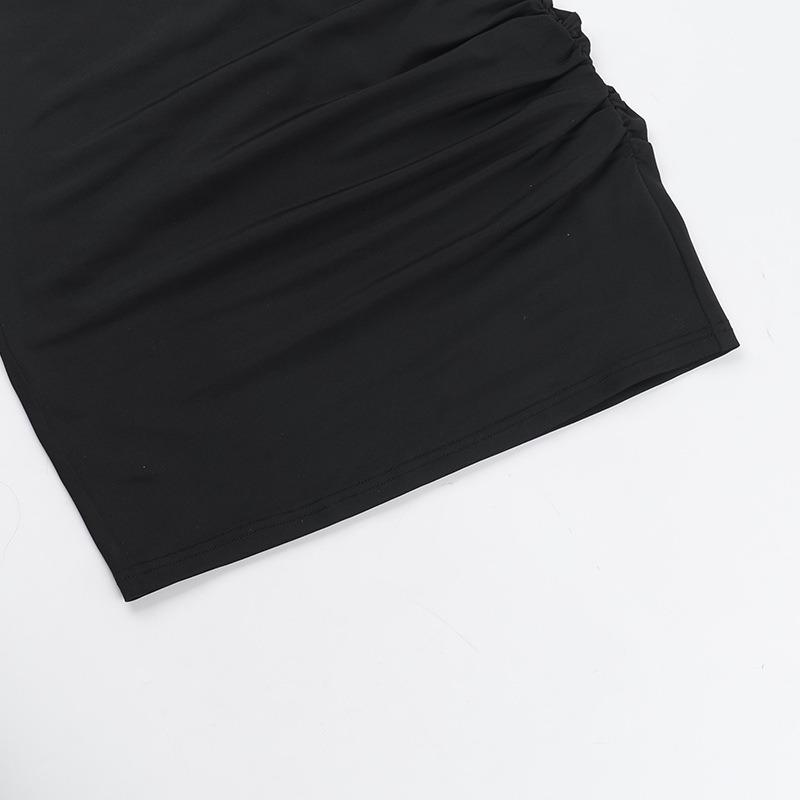 Autumn Dress Temperament Spice Girls Slim Sexy Hollowed-out Buttock Dress Women