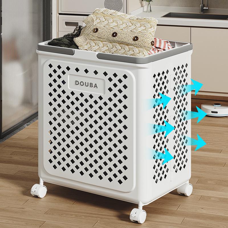 Foldable Laundry Basket: Large Capacity Storage for Clothes, Bathroom Use