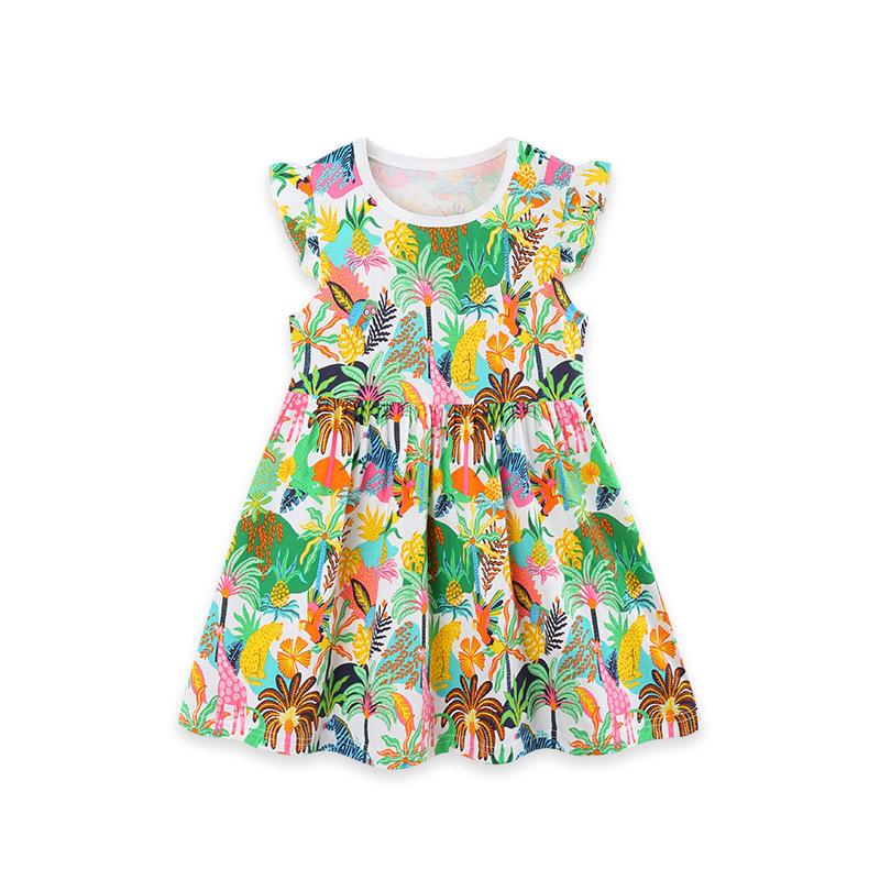 Summer Princess Knitted Cotton Dress for Girls - European Style 6Y (120 cm)