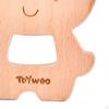 Baby Beech Teething Toys Rings Cute Whale Elephant Animal Puzzle Chew Toy
