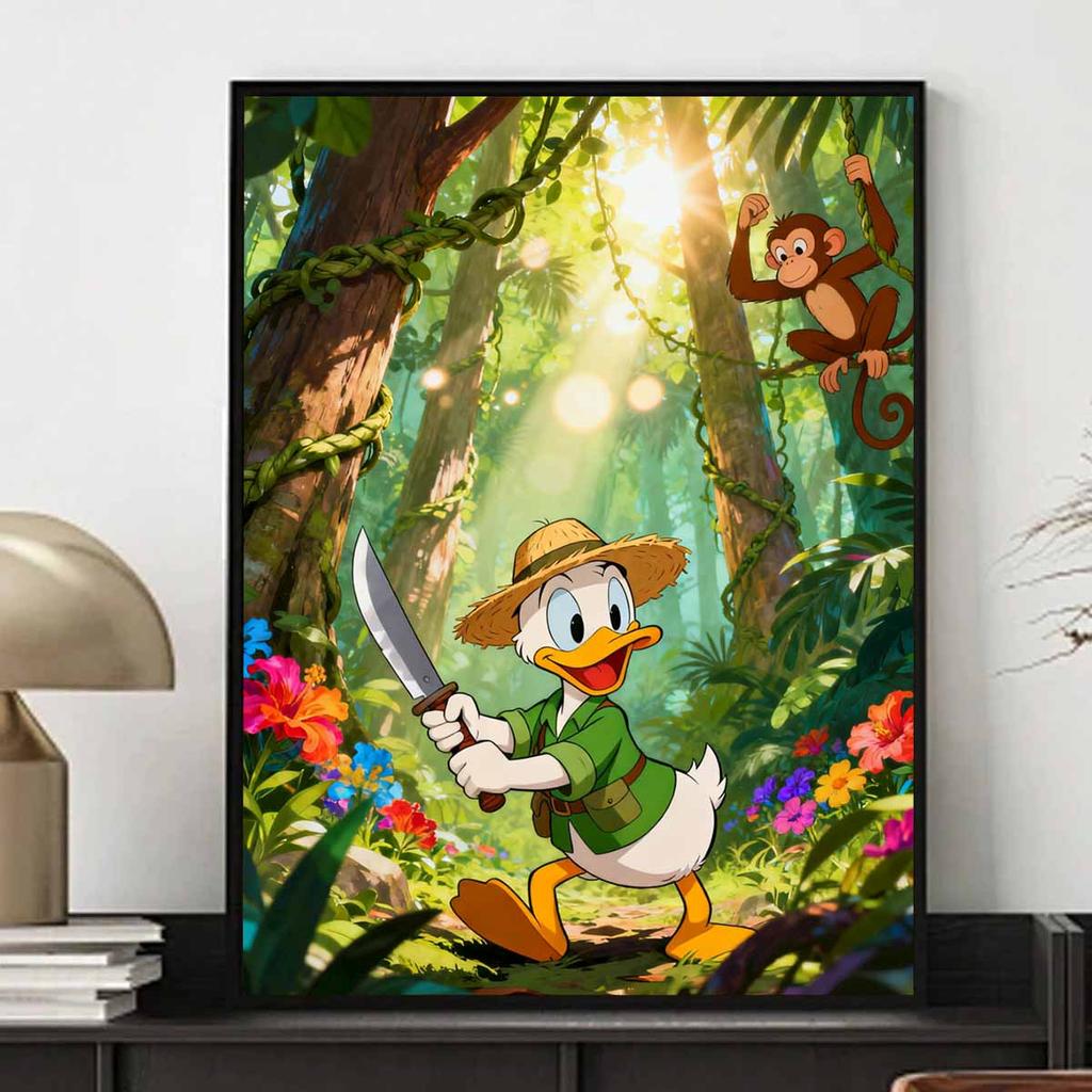 Disney Diamond Painting Jungle Adventure Duck DIY Diamond Art Painting Set for Home Office Decoration Handmade Gifts