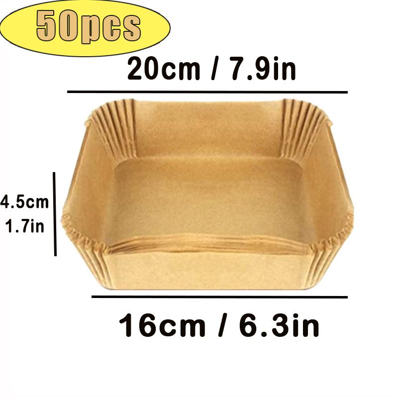 50/100Pcs Air Fryer Disposable Paper Non-Stick Airfryer Baking Papers Round Air-Fryer Paper Liners PaperKitchen Accessories