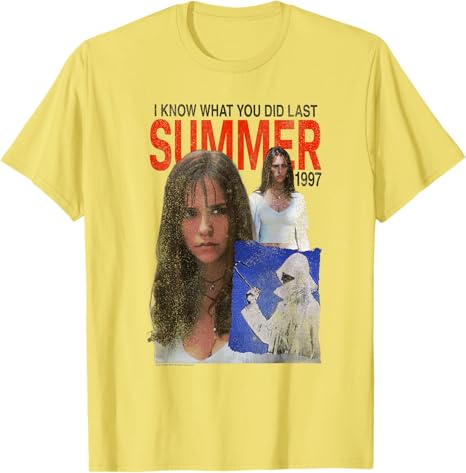 I Know What You Did Last Summer Poster Collage Retro Horror TShirt Halloween Costume Novelty Gift Y2k Fashion Streetwear Outfit