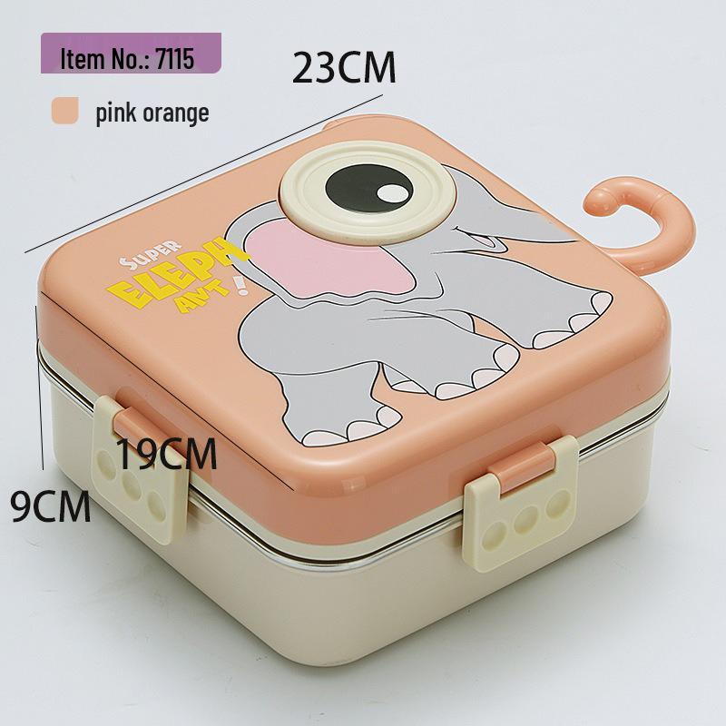 Food-Grade Animal Shape Cartoon Bento Lunch Box for Kids
