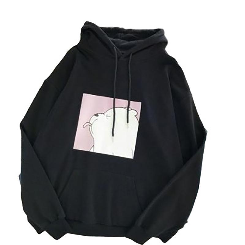 Sudaderas con Capucha para Mujer con Estampado de Patrón Lindo, Felpa Nueva Holgada de Manga Larga, Jersey con Capucha para Otoño e Invierno
