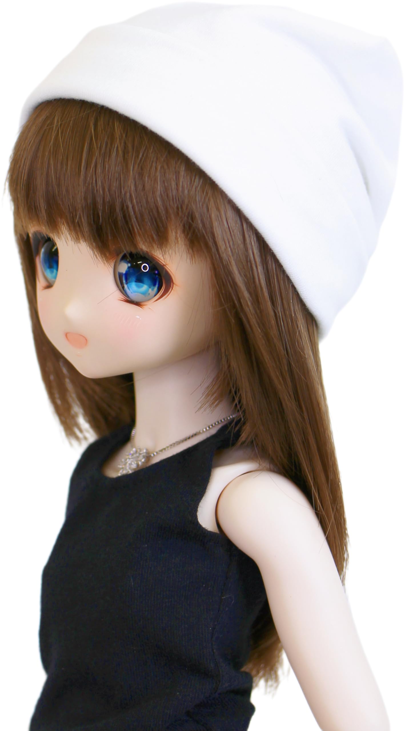 

[Petite Marie] 13 DD MDD Compatible (DDH-01~10 Compatible) Jersey Knit Cap White 9~10 Inches 40cm 60cm Doll BJD Doll [Petite Marie] [No.0203]