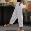 Europa und die Vereinigten Staaten Mode Neue Gedruckt Gestreiften Neun-minute Hosen Weibliche Sommer Casual Tasche Hosen