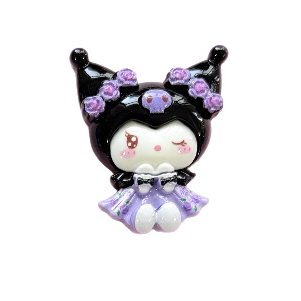 Flower Mini Mi DIY Resin Ornaments Set: Hair Clips, Shoe Buckles, Keyholes, Clog Buckles
