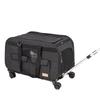 Cat Carrier with Wheels, Rolling Pet Carrier with Telescopic Handle and Shoulder Strap, Dog Carrier with Wheels for Pets Under 35 Lbs, with 1 Folding