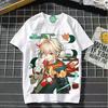 Genshin Impact cosplay gra manga T-shirt koszulka podkoszulek podkoszulek poliester