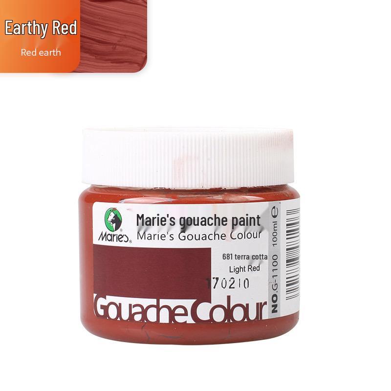 Mali Afwasbare Gouache Verf 100ml - Handgeschilderde Kleuren voor Kinderen en Studenten