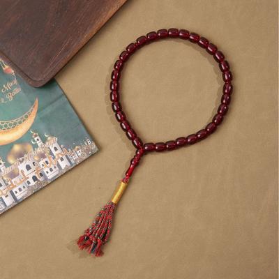 33-Piece Handmade Muslim Prayer Beads: Rosary Style Handheld Praise Beads