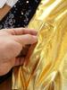 Giacca da bambina con paillettes lucide a maniche lunghe con cerniera Capispalla Cappotto da performance di danza hip-hop jazz