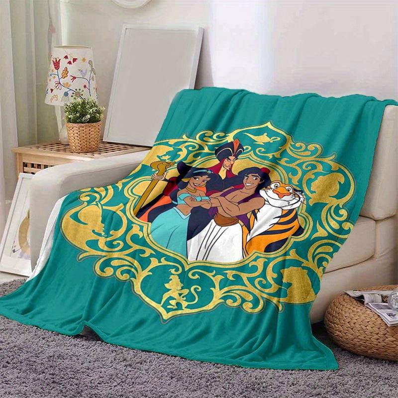 1pc, Aladdin Family Home Decorative Throw Blanket: A Cozy Cover for Bedroom, Living Room, Travel, Camping, Car