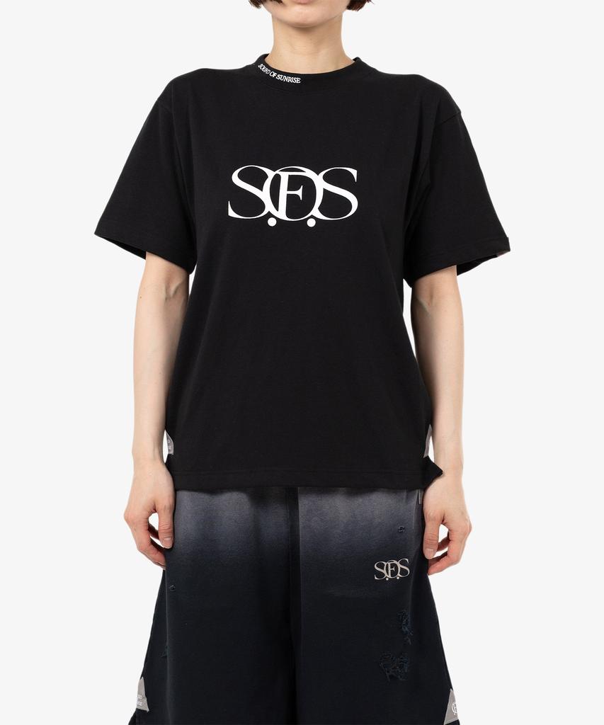 Saundeuobeuseonlaijeu Printed T-Shirt Black